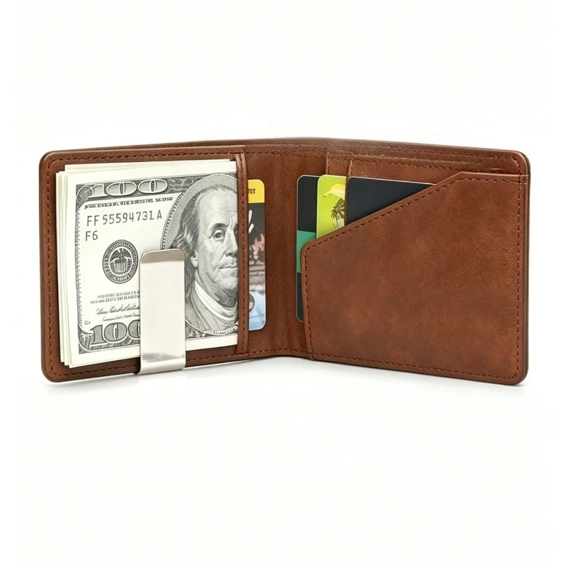 Luxury Wallets Bank Credit Card Holders Purse Multi-Slot Card Case Mini Bag Money Clips Slim Thin Minimalist Men‘s Wallet Women