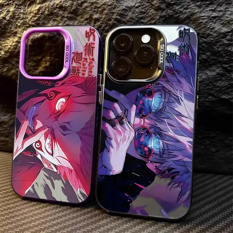 Anime Jujutsu Kaisen Cassa Del Telefono per Samsung Galaxy S25 Edge S24 S23 S22 S21 S20 Ultra Plus FE A56 A36 A26 Placcatura Opaca Copertura