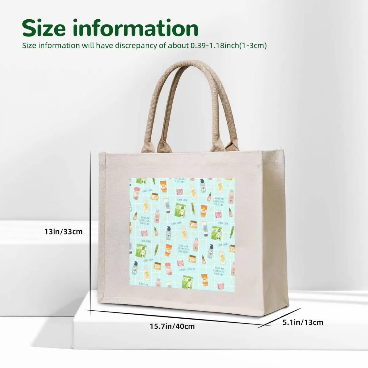Korean Beauty Pattern Tote Bag free delivery bags shopping bag logo tote bag screen
