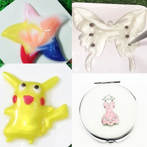 Imagen 2 del producto Pigmento en polvo de perla, 50g, polvo de Mica para manualidades, artes en papel, pintura de coche, jabón, sombra de ojos, caña de pescar, decoración de uñas, polvo colorido