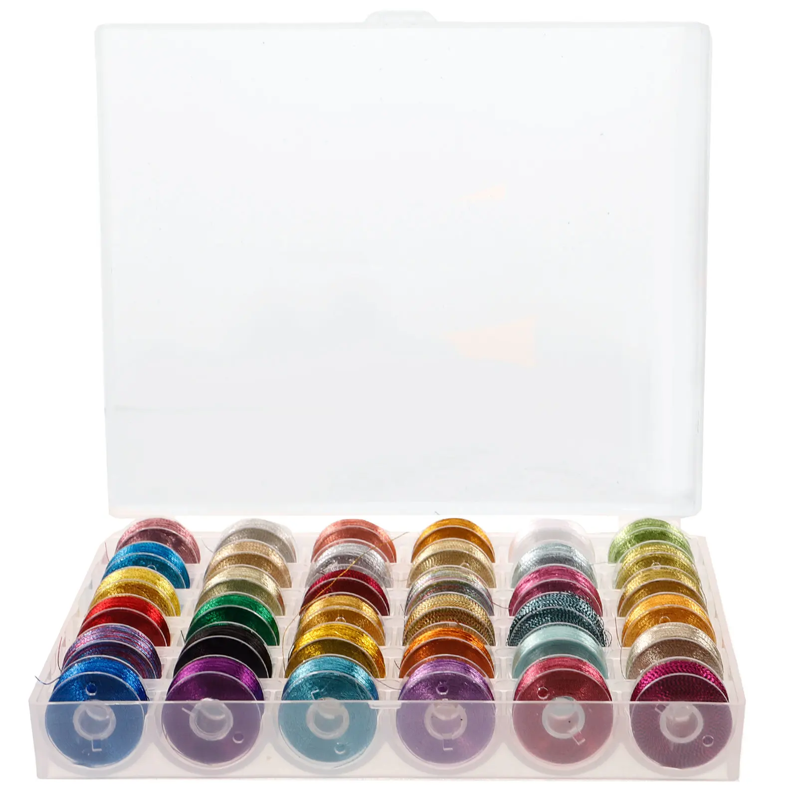 

1Set Metallic Embroidery Thread Kit DIY Sewing Threads for Cross Stitch Handcraft Embroidery Supplies Colorful Wear-Resistant
