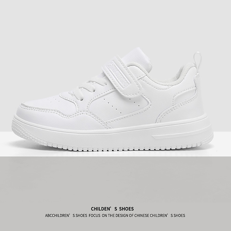 Children Sneaker Boys Casual Shoes Outdoor Leather Flat Students Walking Shoes Non-slip Girl Lightweight Sports Tennis Footwear