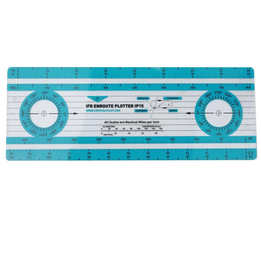 High-precision course ruler blue standard navigation measuring ruler