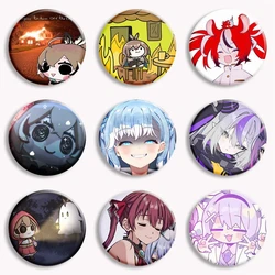 Anime Hololive VTuber Kawaii Soft Button Pin Usada Pekora Hosimati Uruha Rushia Cartoon Brooch Badge Bag Accessories Friend Gift