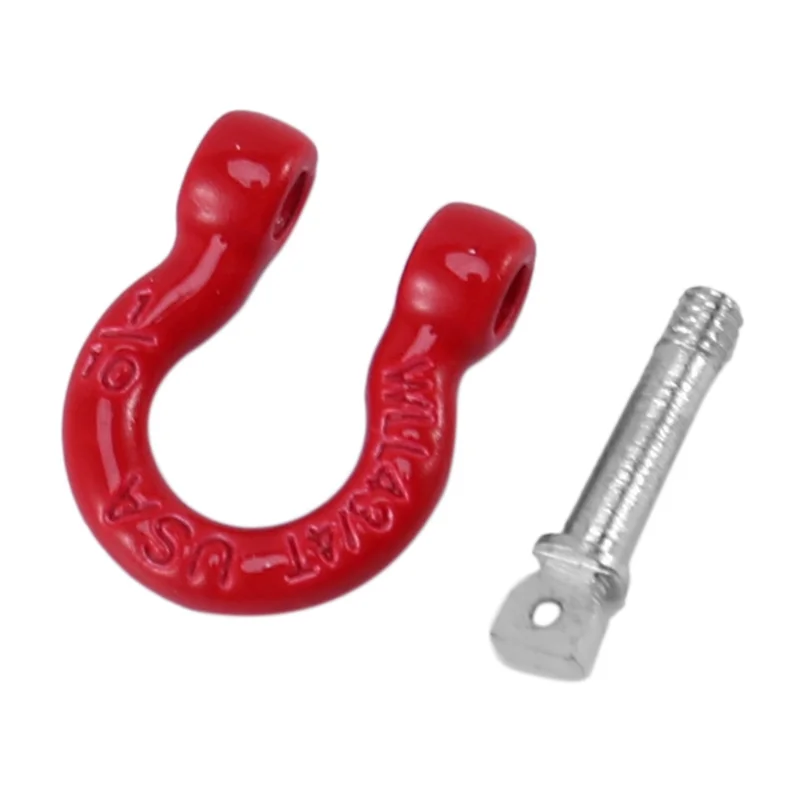 16 Stuks Rode Metalen Bumper D-Ring Trekhaak Voor 1/10 RC Crawler Auto Traxxas TRX-4 Axiale SCX10 90046 D90-[A68T]