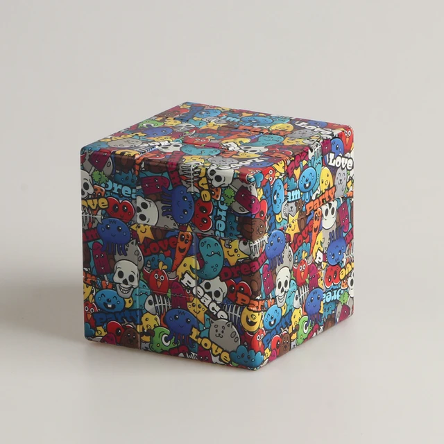 Magiczna kostka 3x3x3 3D UV kolorowe malowanie zabawa Stress Relief Puzzle profesjonalna gładka gra szybkościowa zabawki dla dzieci prezenty