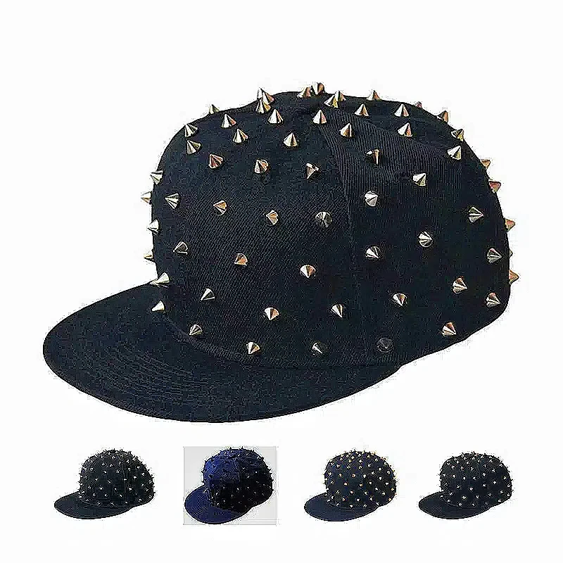 

Starry Sky Small Rivet Adjustable Flat Edge Hat for Men's and Women's Hip Hop Baseball Hats