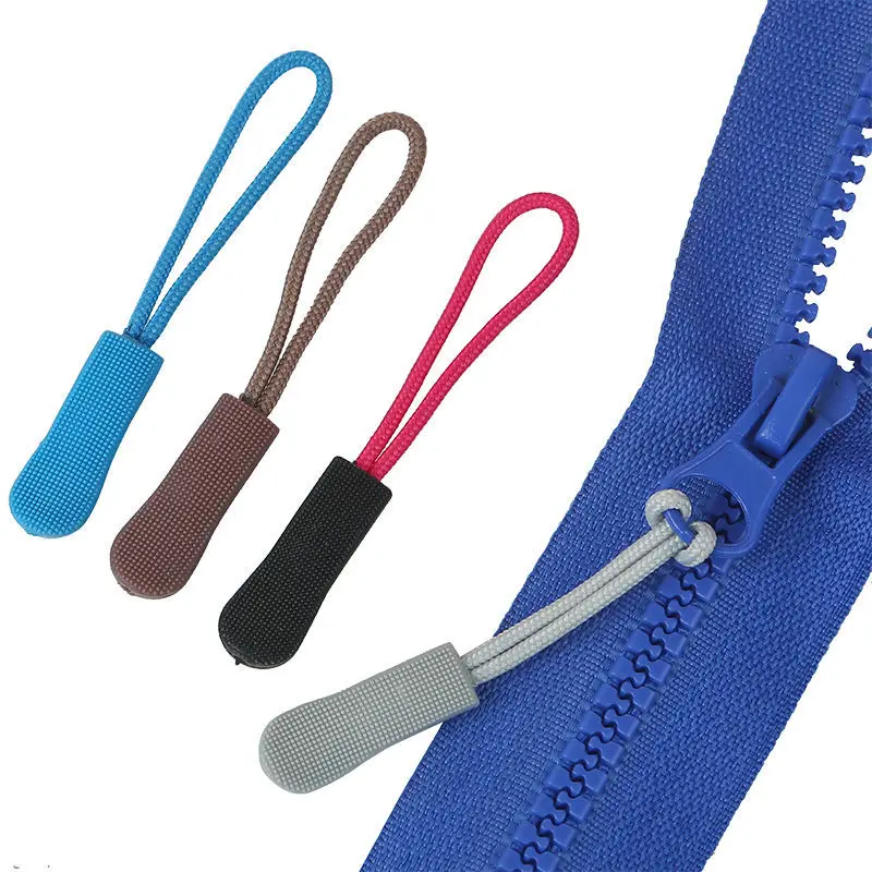 30 Pcs Zipper Pull Puller End Fit Rope Tag Replacement Clip Broken Buckle Fixer Zip Cord Tab Travel Bag Suitcase Tent Backpack