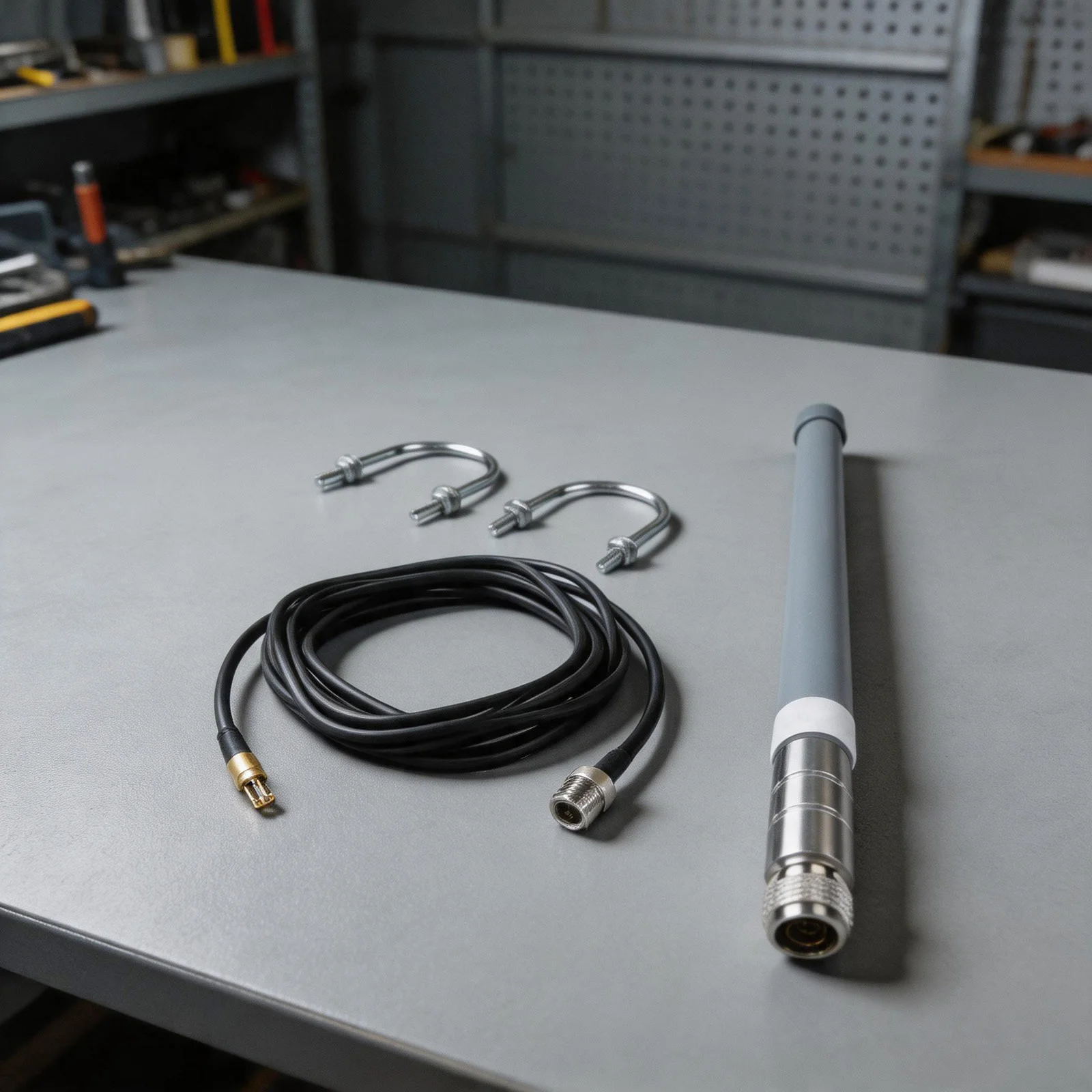 Fiberglass for antenna 3-meter KSR195 Cable For SMA Adapter Clip Kit 8dBi Helium Hotspot Miner Outdoor 915mhz For LoRaWAN For