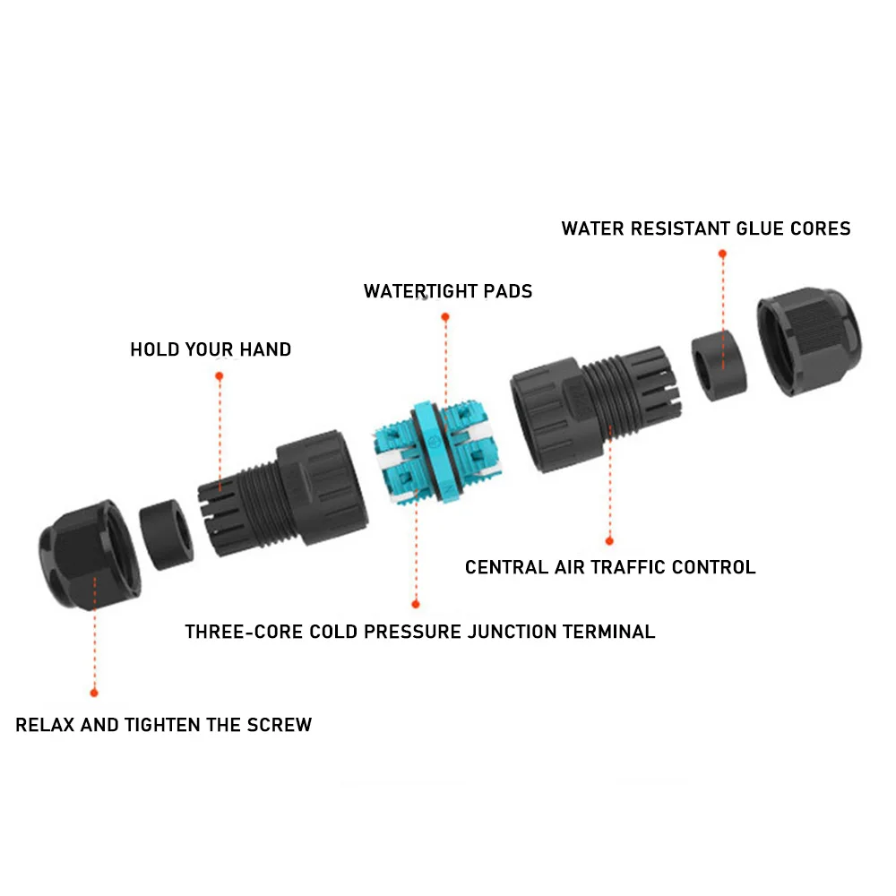 IP68 Waterproof Electrical Cable Connector Wire Connector Waterproof IP68 External Electrical Electrical Cable Connector - Image 4