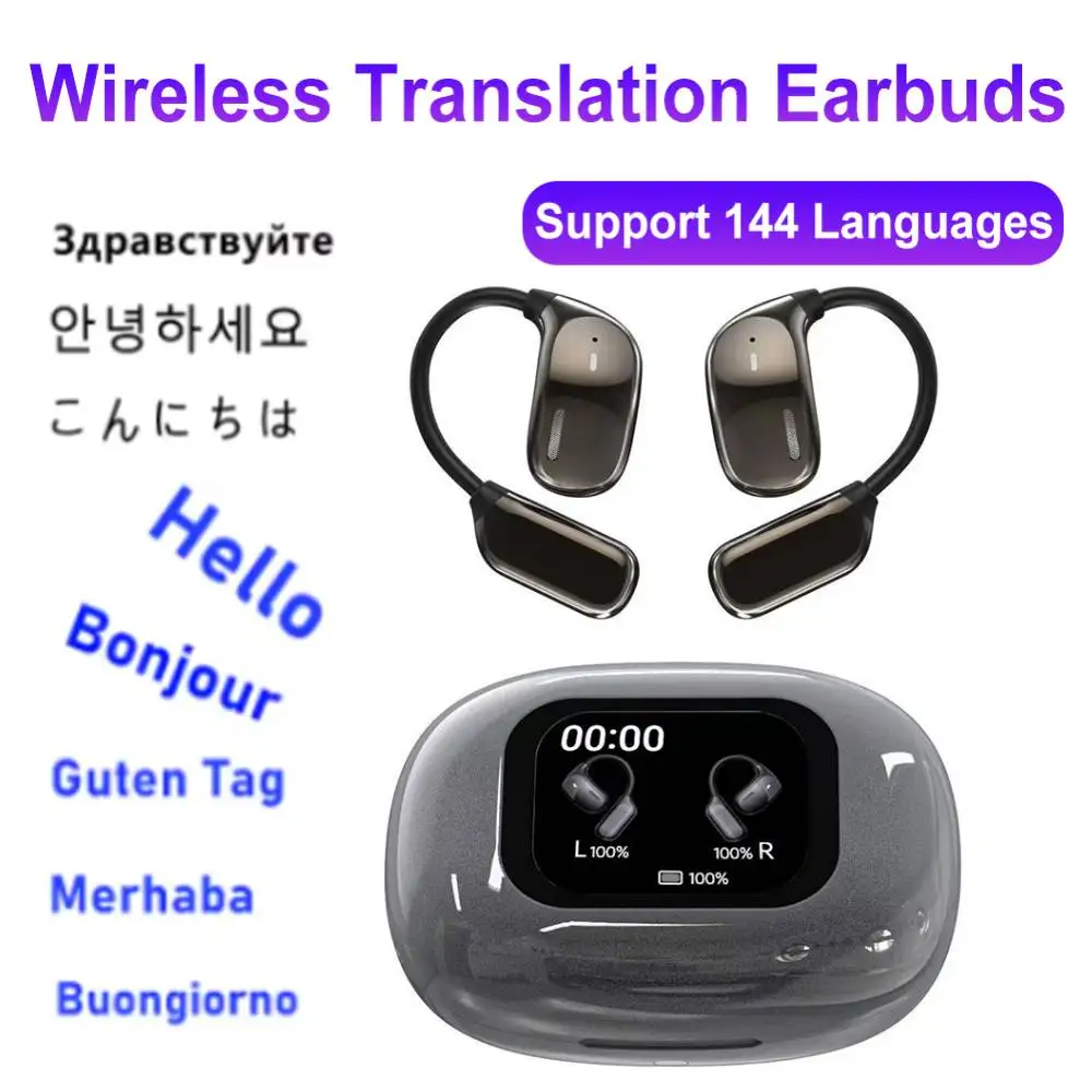 

144 Languages Translator Bluetooth Earphones Smart AI Real-time Translation Earbuds Wireless Headphones For Translation Earbuds