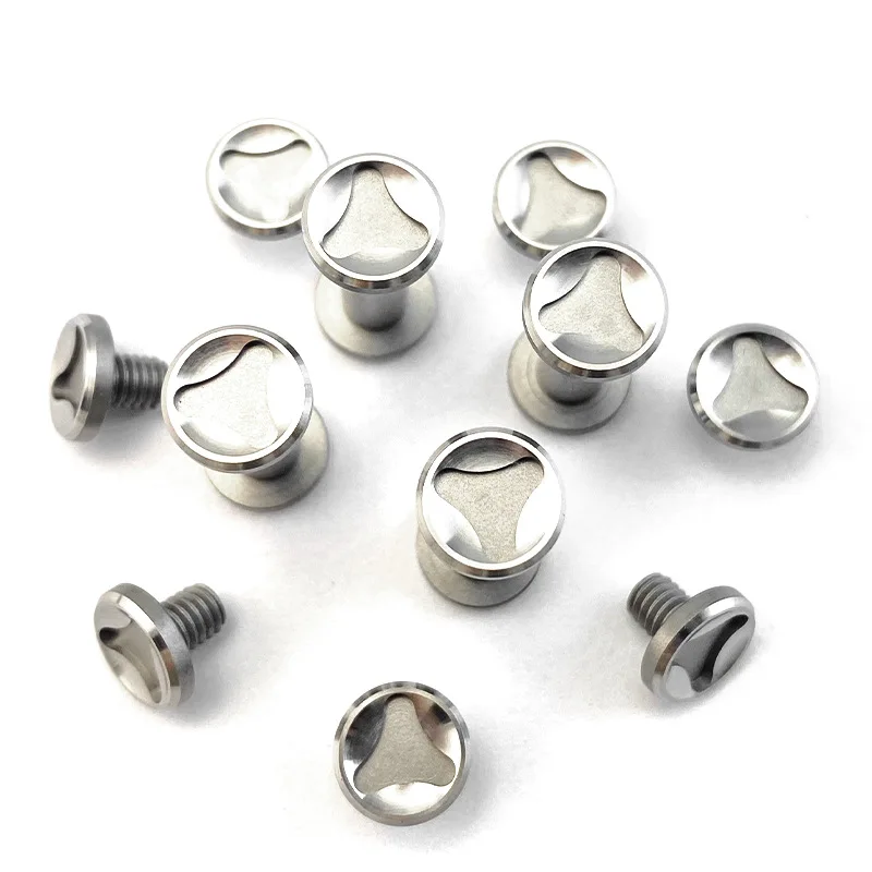 

6 комплектов / партий 416 нержавеющей стали Материал рукоятка DIY Сделано в пару замковых винтов M4 резьбы шпинделя заклепки крепежный болт