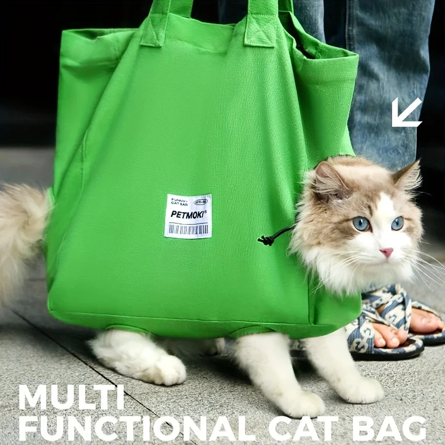 

Cat bag portable crossbody bag for outdoor use, large capacity breathable, summer cat bag pet backpack