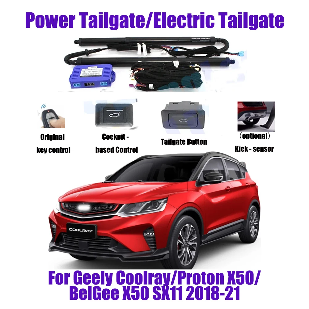 For Geely Coolray/Proton X50/BelGee X50 SX11 2018-21 Car Automatic Lifting kit Opening Trunk Intelligent Electric Lift Tailgate