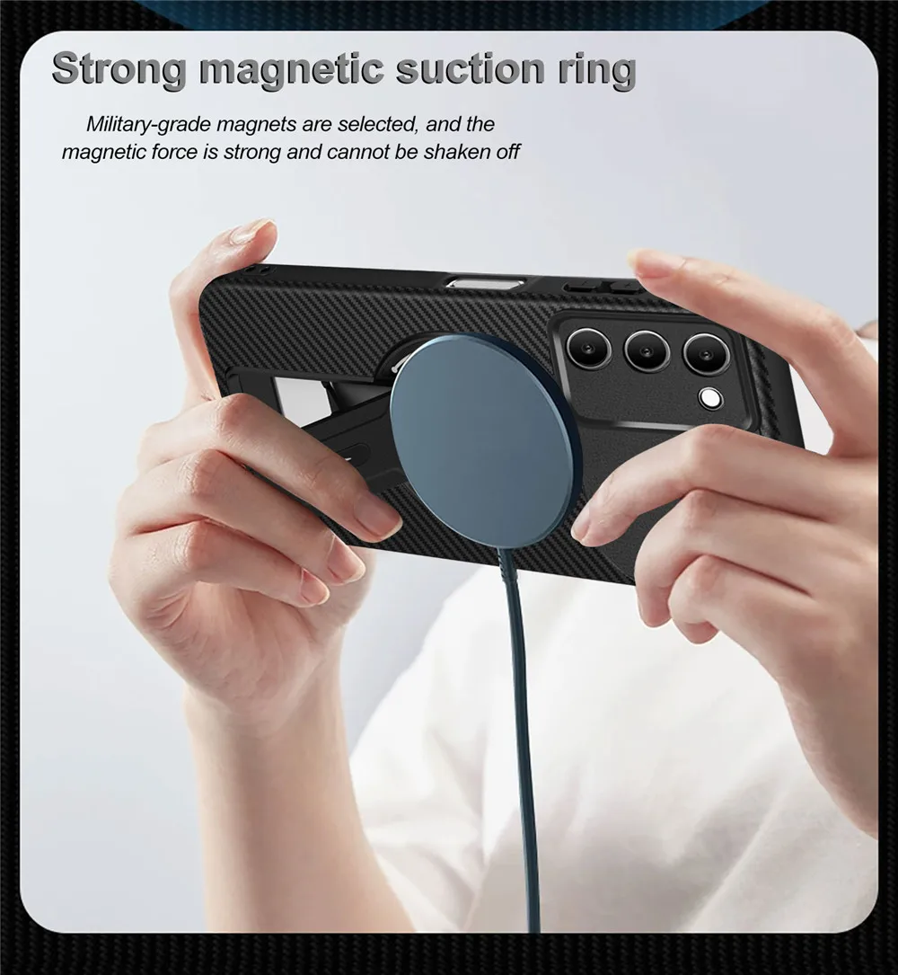 المخفية المغناطيسي قوس للصدمات جراب هاتف ل Xiaomi 14T برو POCO X7 X6 M6 F7 Pro C75 C75 C71 C61 الوفير حماية الغطاء الخلفي