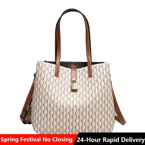 CH bolso de mujer bolso de hombro Simple de gran capacidad Casual resistente marca elegante ligero de lujo práctico con bolsos Color puro