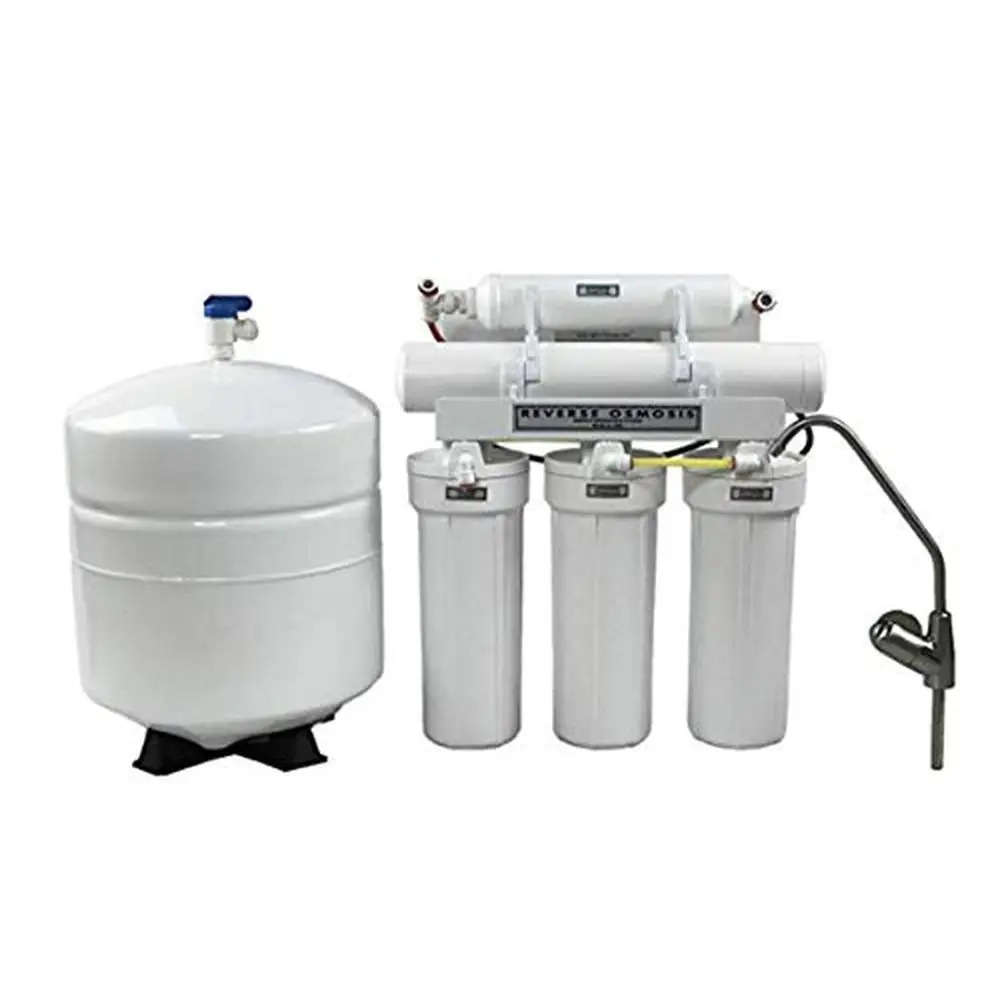 48,000 Grain Fleck 5600 SXT Metered Water Softener & Reverse Osmosis System with Ion Exchange Resin Male Threaded Bypass USA