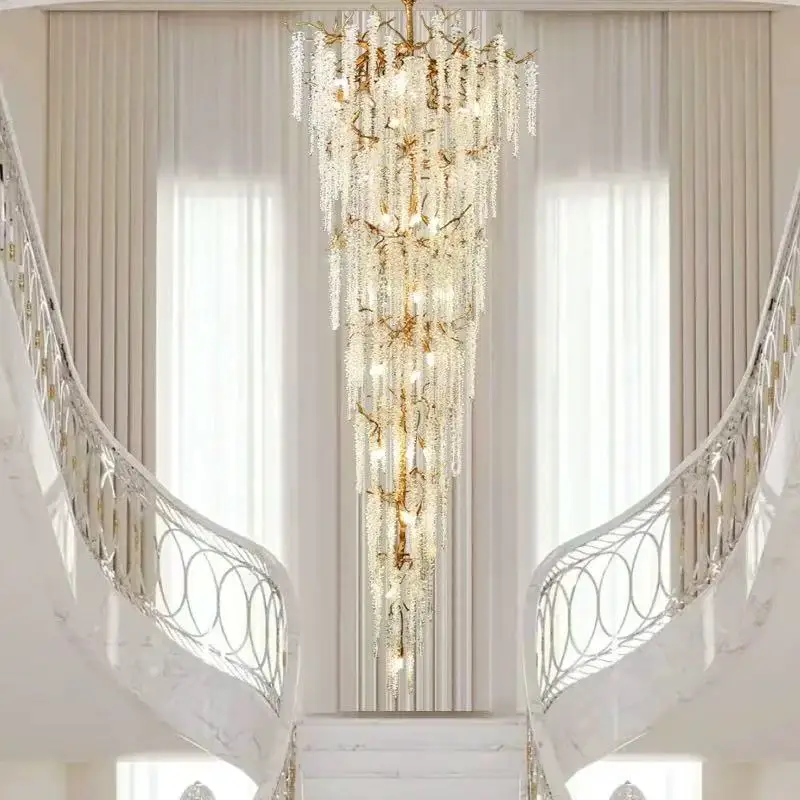 

Luxury Crystal Branch Chandelier An opulent dimmable ceiling lamp. Its dazzling lustre defines a sophisticated modern interior