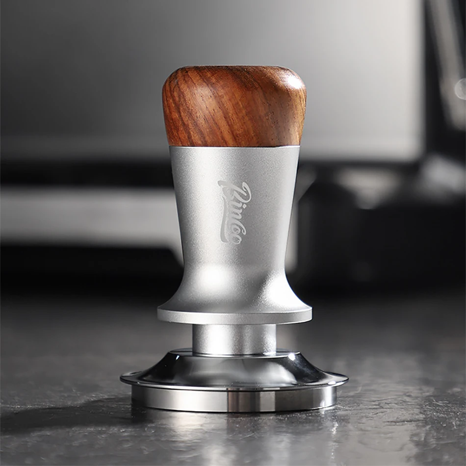 Constant Pressure Coffee Tamper, Espresso Distributor, Stainless Steel Force Powder Press, Thread Base Hammer, 51mm,58mm