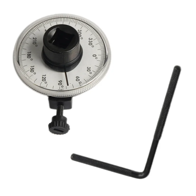 1/2 Torque Indexer Angle Gauge with Clamps Torque Angle Meter Pointer Dial Auto Repair