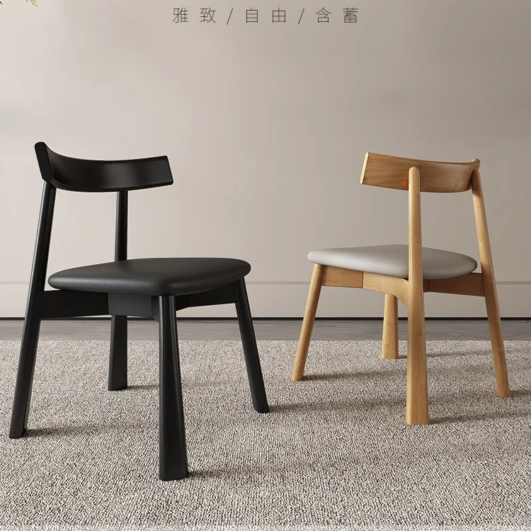 طاولة طعام وكراسي من الخشب الصلب الاسكندنافي مطعم منزلي كرسي خلفي ممتاز كرسي مطعم بسيط من العصور الوسطى