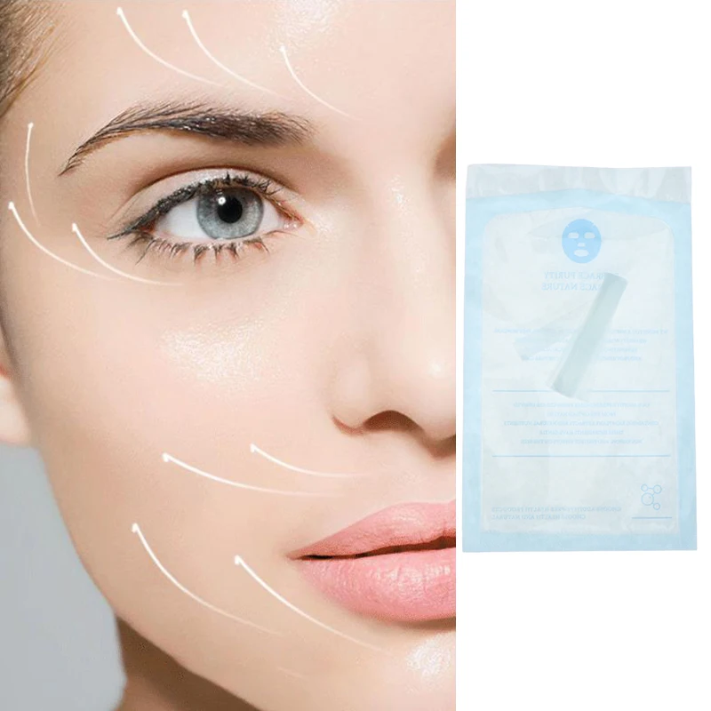 12 pcs/bag Soluble Patch Freeze Dried Facial Mask Paper Conus Peptide Freeze Dried Film Soluble Type Collagen Patch