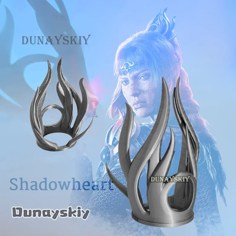 Anime Shadowheart spinka do włosów gra Baldur Jenevelle Hallowleaf Acolyte BG3 Gate 3 cosplay rekwizyty na głowę cos kostium