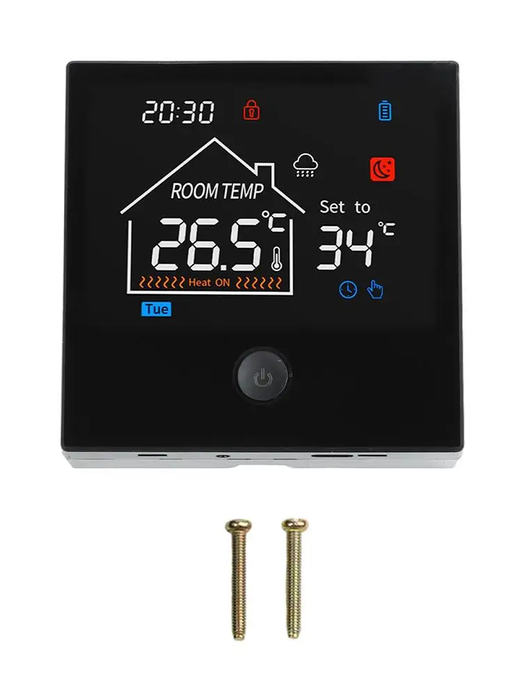Digital Room Controller LCD Thermostat Heating Management for child Lock Function Manual Automatic Modes For Boiler Systems