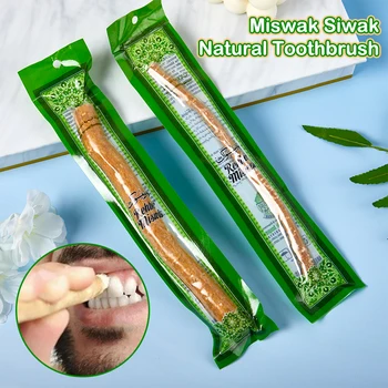 Miswak-Brosse à dents naturelle Siwak traditionnelle, blanchiment des dents, doux, voyage, manuel, arak, moyen-orient, prairie, 1 pièce