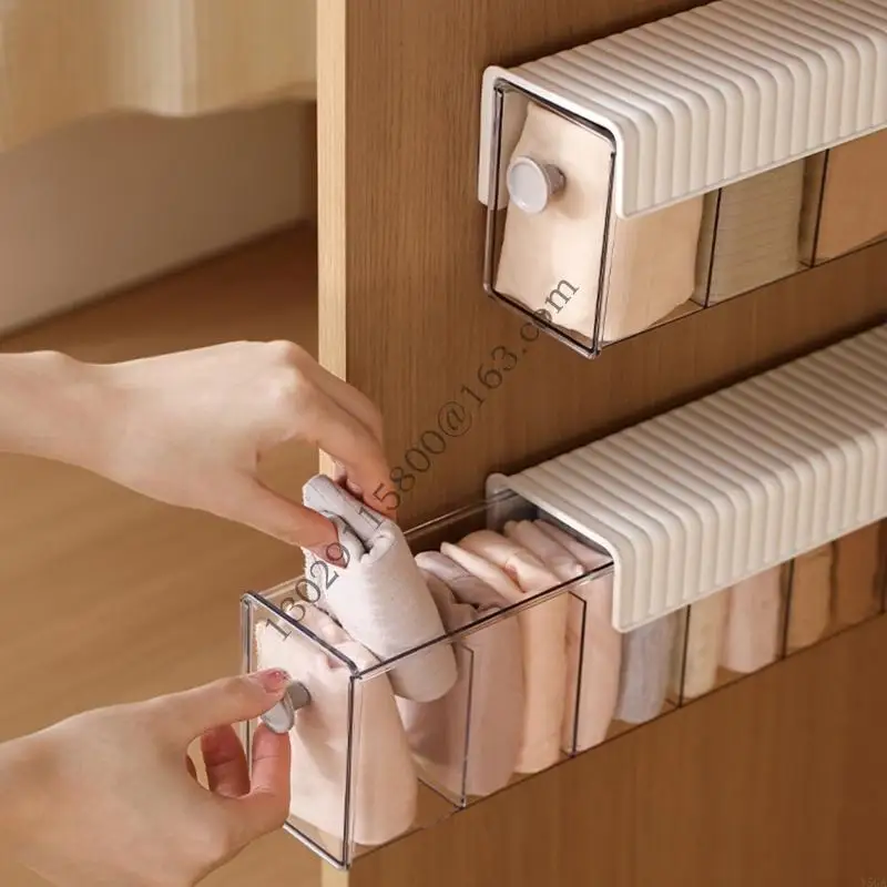 Practical Sock for Students Wall Mount Drawer Underwear Storage Box for Small Apartments Dustproof Container .Y5GA