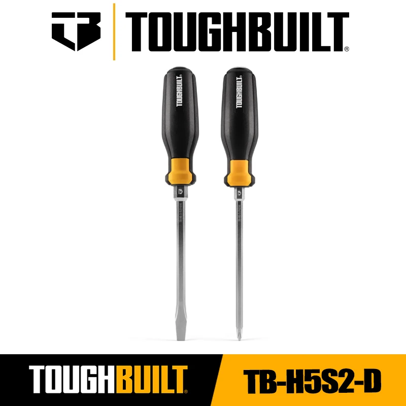 TOUGHBUILT TB-H5S2-D 2Pcs Demolition Screwdriver Set Removing Screwdrivers Hand Tools Toughbuilt Screwdriver Accessories