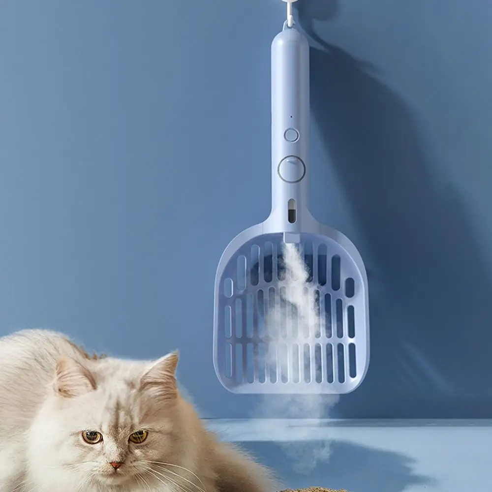 

Two-speed Spray Smart Spray Cat Litter Scoop Sifting Deodorization Cats Toilet Cleaning Shovel Easy To Clean ABS
