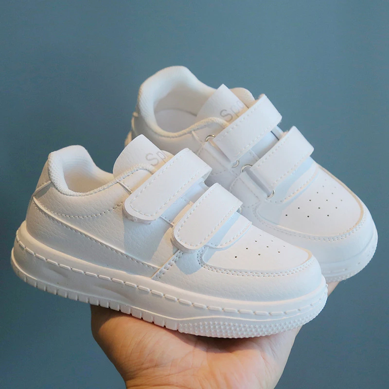 Kids Shoes For Boys And Girls Spring Autumn White Fashion Children Casual Shoes Non-slip Todder Sneakers Baby Board Shoe 1-12Y