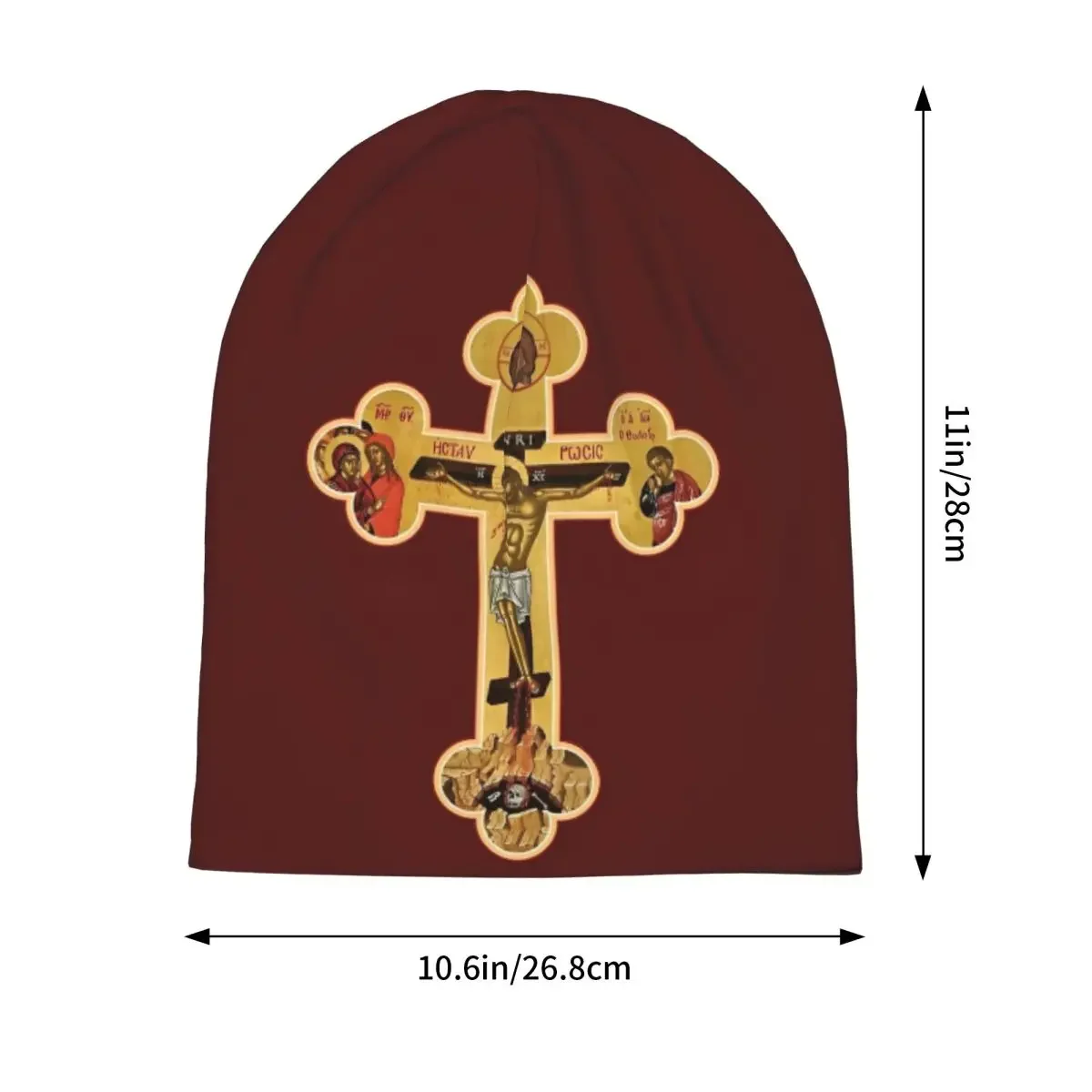 Orthodox Cross Caps Christ Fashion Unisex Ski Skullies Beanies Hat Spring Warm Multifunction Bonnet Hats