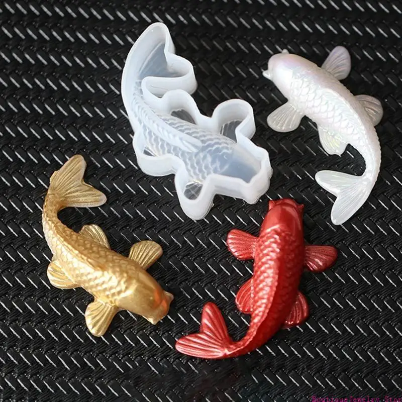 E1PE 3 Pcs Mirror Three-dimensional Ornaments UV Crystal Epoxy Mold Soap Wax Plaster Resin Silicone Mould DIY