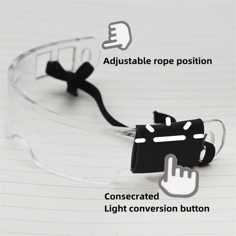 Óculos de boneca de 20-15cm, compatíveis com óculos iluminados, óculos de boneca, acessórios de boneca, casa de brincar