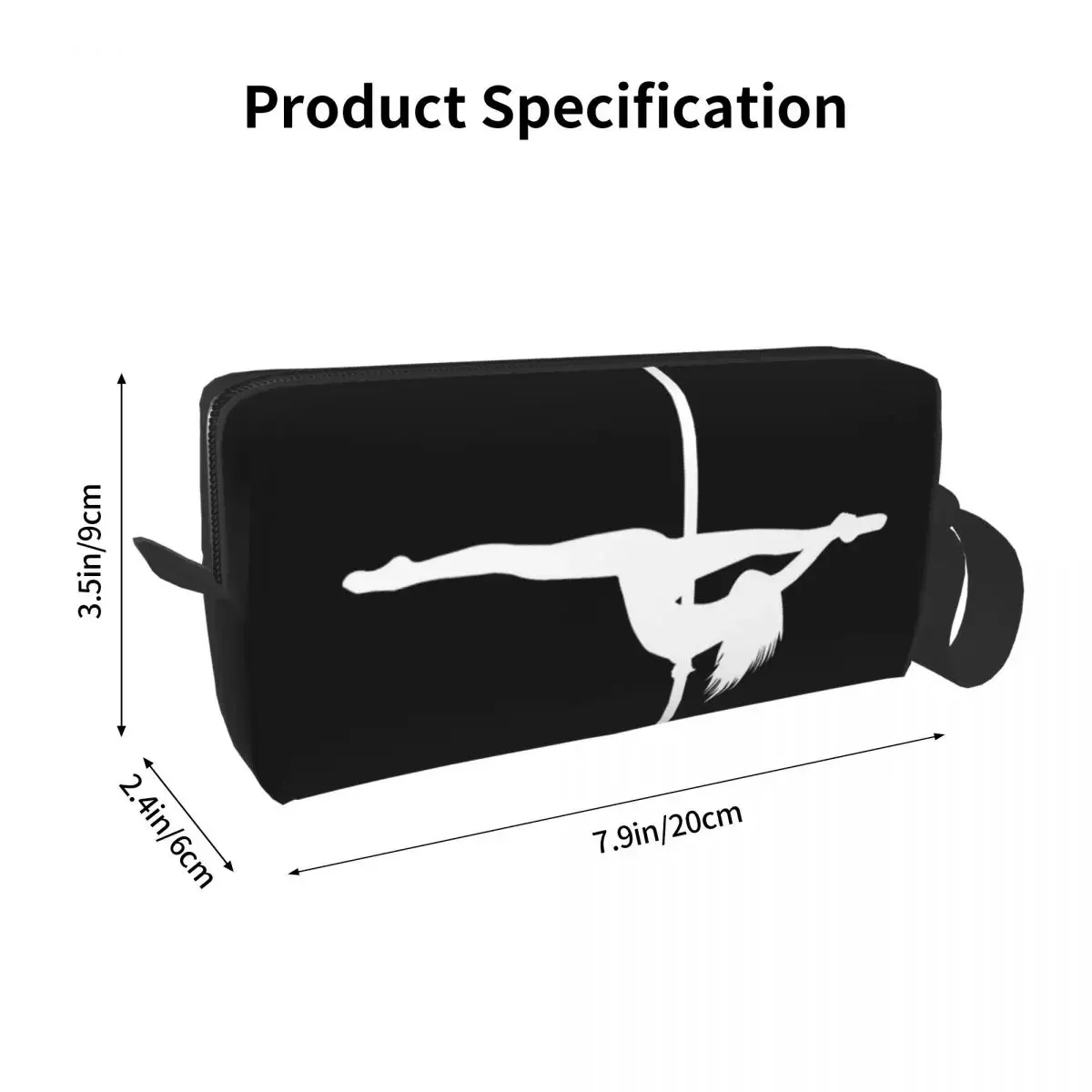 Split Pole Dancer White Pencil Cases Large Capacity Pen Bags Pen Box Pencil Pouch For Boys Girls Students Stationery Makeup Bag