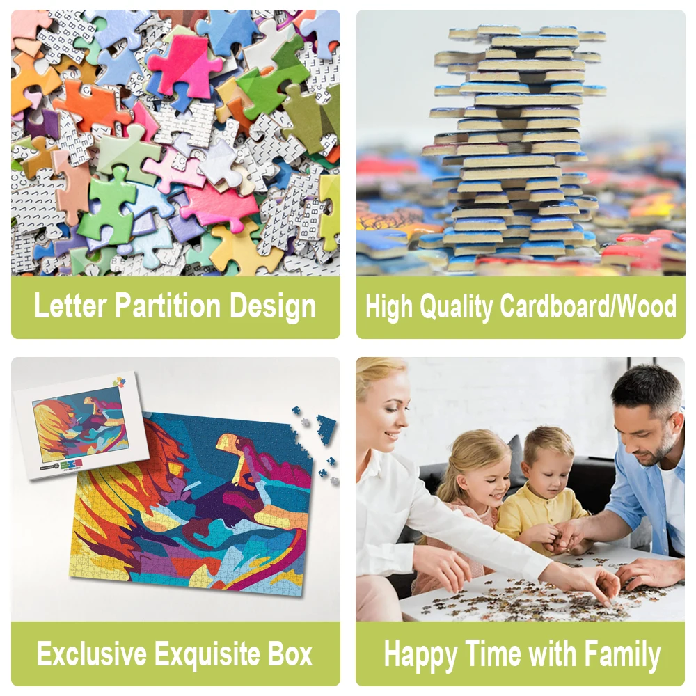 One Piece Sanji Oil Paint Anime Jigsaw Puzzle Educational Montessori Educational Toys Personalized Wood/cardboard Jigsaw Puzzle