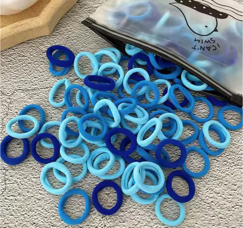 50/100Pcs Hair Bands for Children Colorful Nylon Scrunchie Hair Ties Rubber Band Kids Elastic Hair Leagues Girl Hair Accessories - Image 14