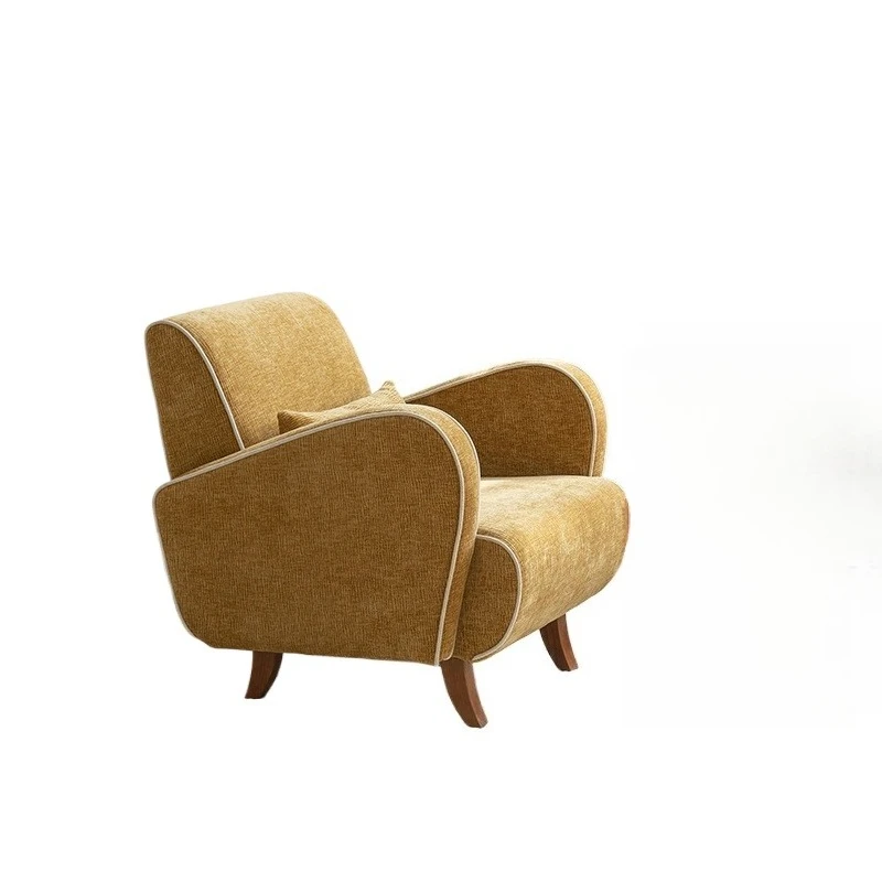 

Medieval single chair comfortable retro casual French single chair small apartment home