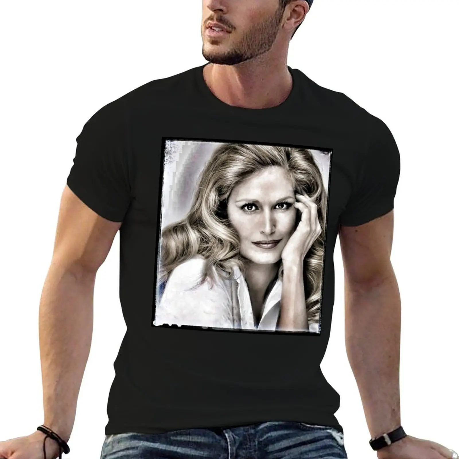 Camiseta Dalida, camisetas para hombre, camisetas de algodón con estampado divertido para hombre, camiseta de diseñador para hombre