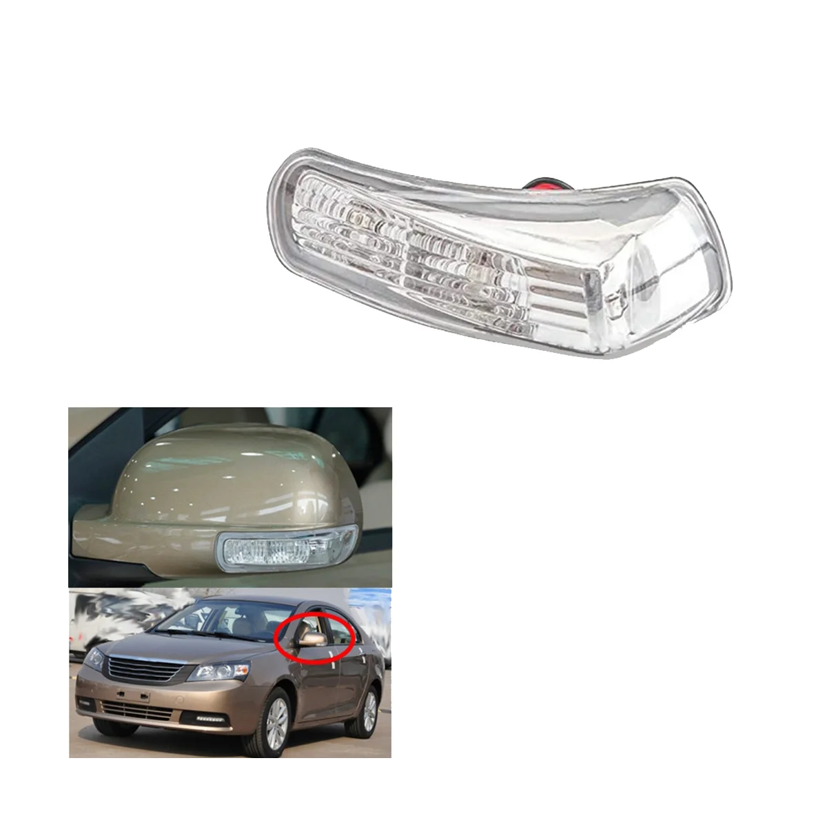 1Pair LED Rearview Mirror Lights Door Wing Mirror Turn Signal for Geely Emgrand 7 EC7 EC715 EC718 Side Mirror Blinker