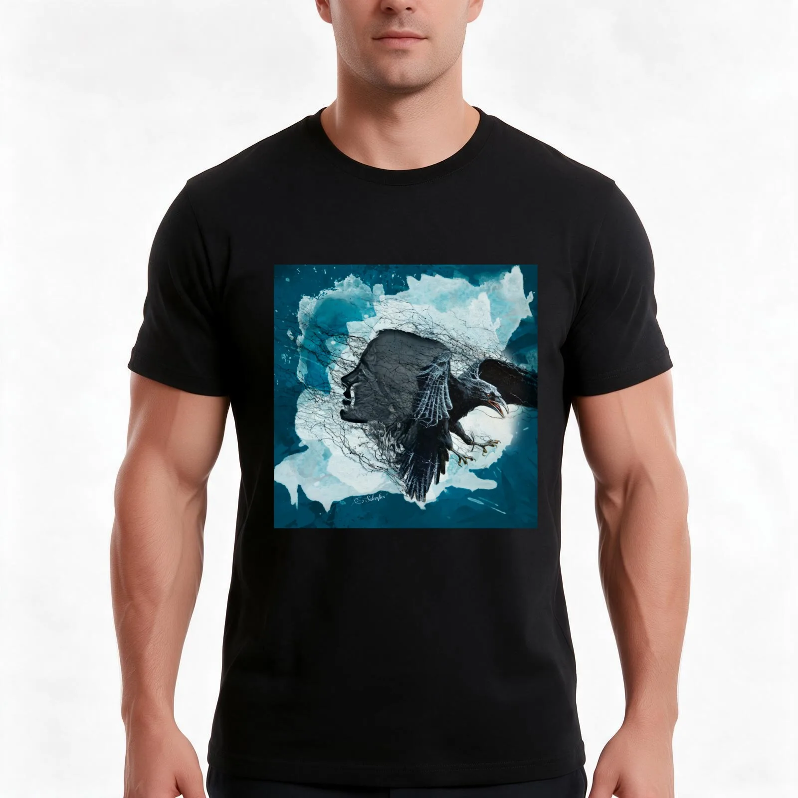 Scylla and Morrigan T-Shirt Summer Casual Cotton Tee Oversized Streetwear Tops Vintage Graphic Print Loose Fit Short Sleeve