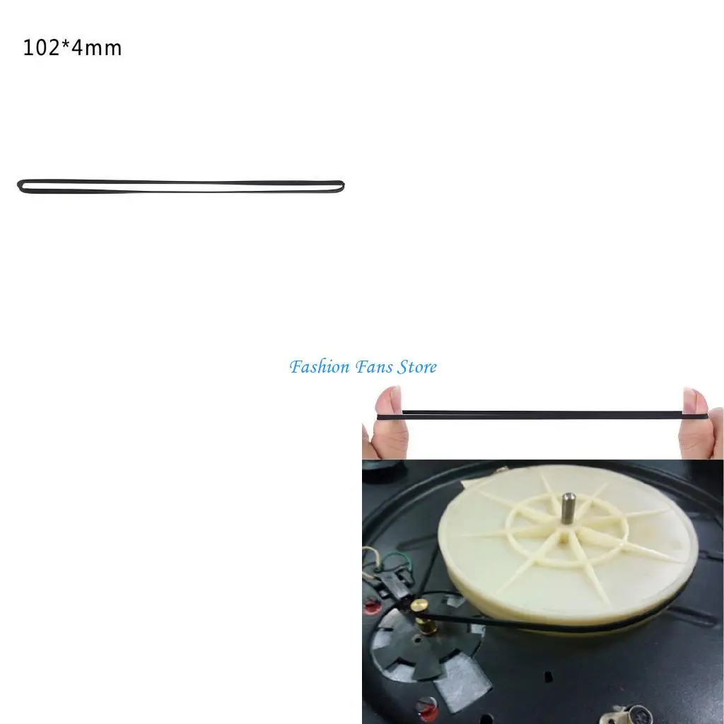 

Replacement Turntable Belt Rubber Flat Drive Belt for Record Player DVD CD-ROM Repeater Phono 4mm Wide Belt