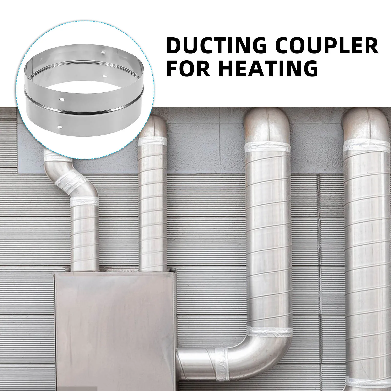 

Ducting Coupler For Heating Dryer Vent Hose Coupling Metal Inline Adapter Connector Air Ventilation Systems Fittings Exhaust