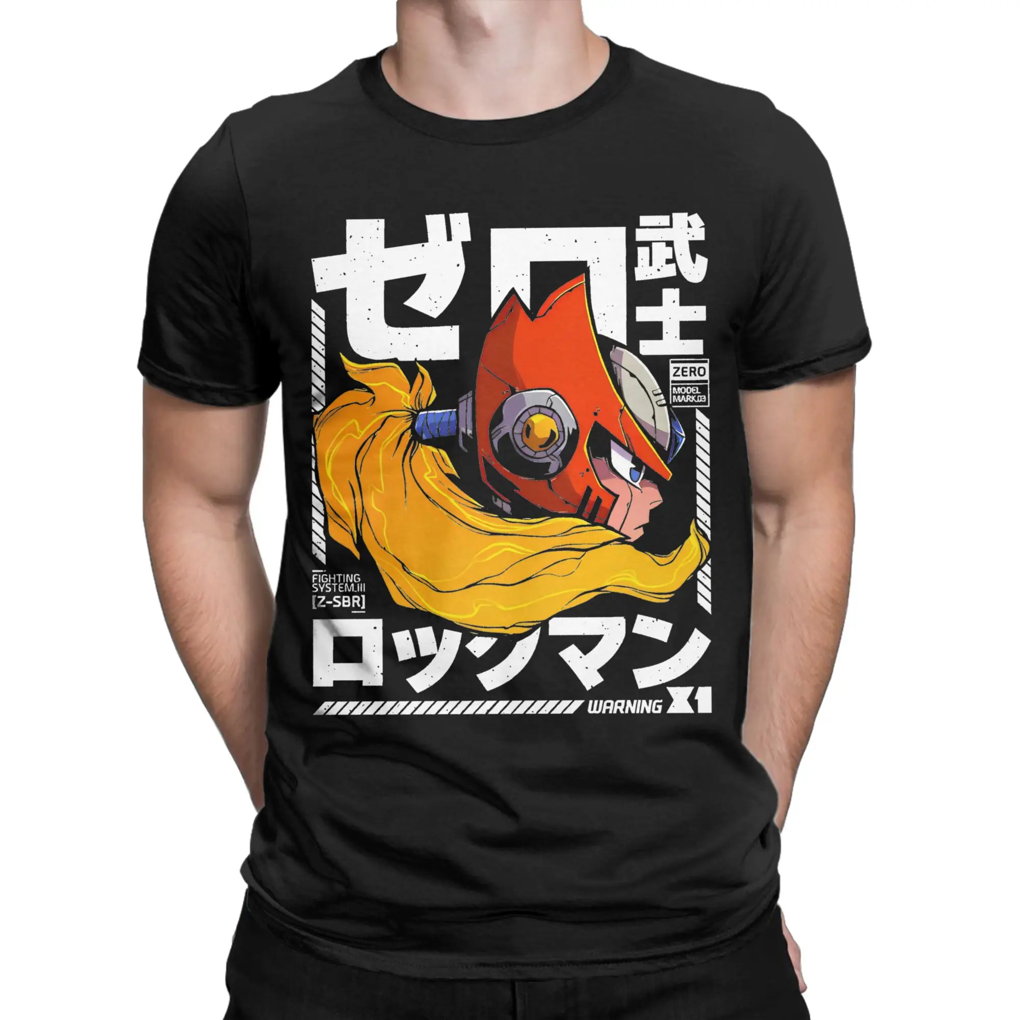 Men Women Megaman X Zero Art T Shirts  Pure Cotton Clothes Creative Short Sleeve Round Neck Tee Shirt Summer T-Shirt
