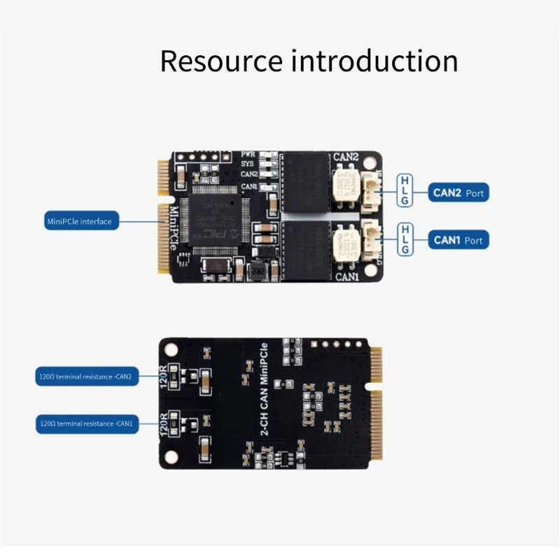 Isolated Can Bus PCIe Card Adapter 2-Channel CAN PCIe Supports Decoding