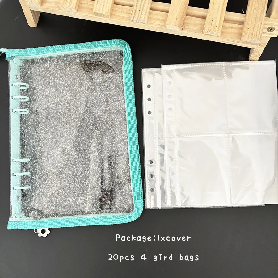SKYSONIC A5 Loseblatt-Aufbewahrung, transparente Kartenalbumseiten, Reißverschlusstaschen zum Organisieren von Dokumenten und Fotos – Detail 26