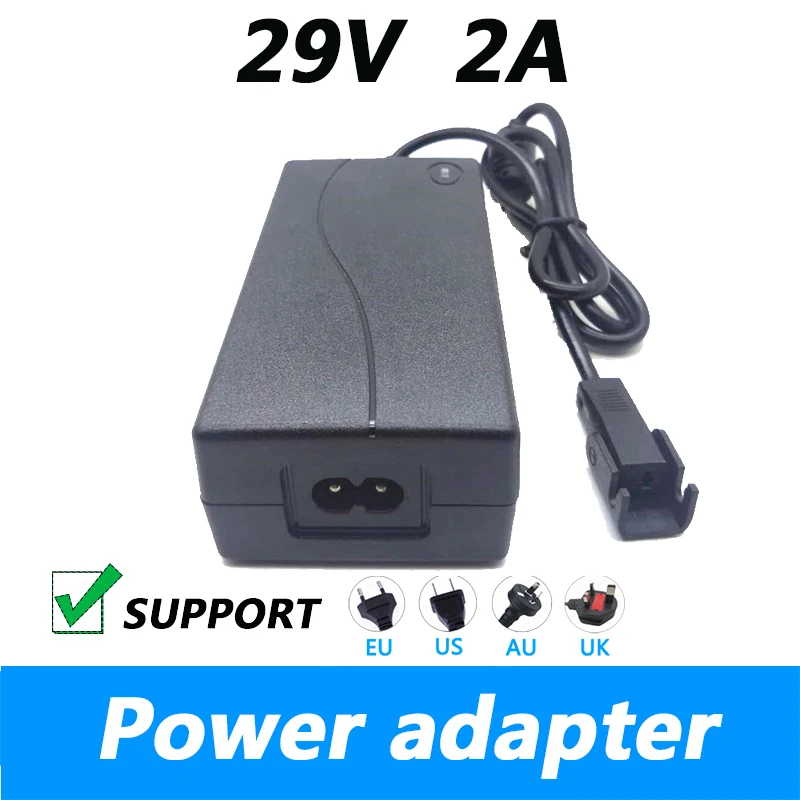 Convertidor de transformador duradero para el hogar, silla de masaje reclinable eléctrica, adaptador de fuente de alimentación Universal para sofá, 29V, 2A, 2 pines