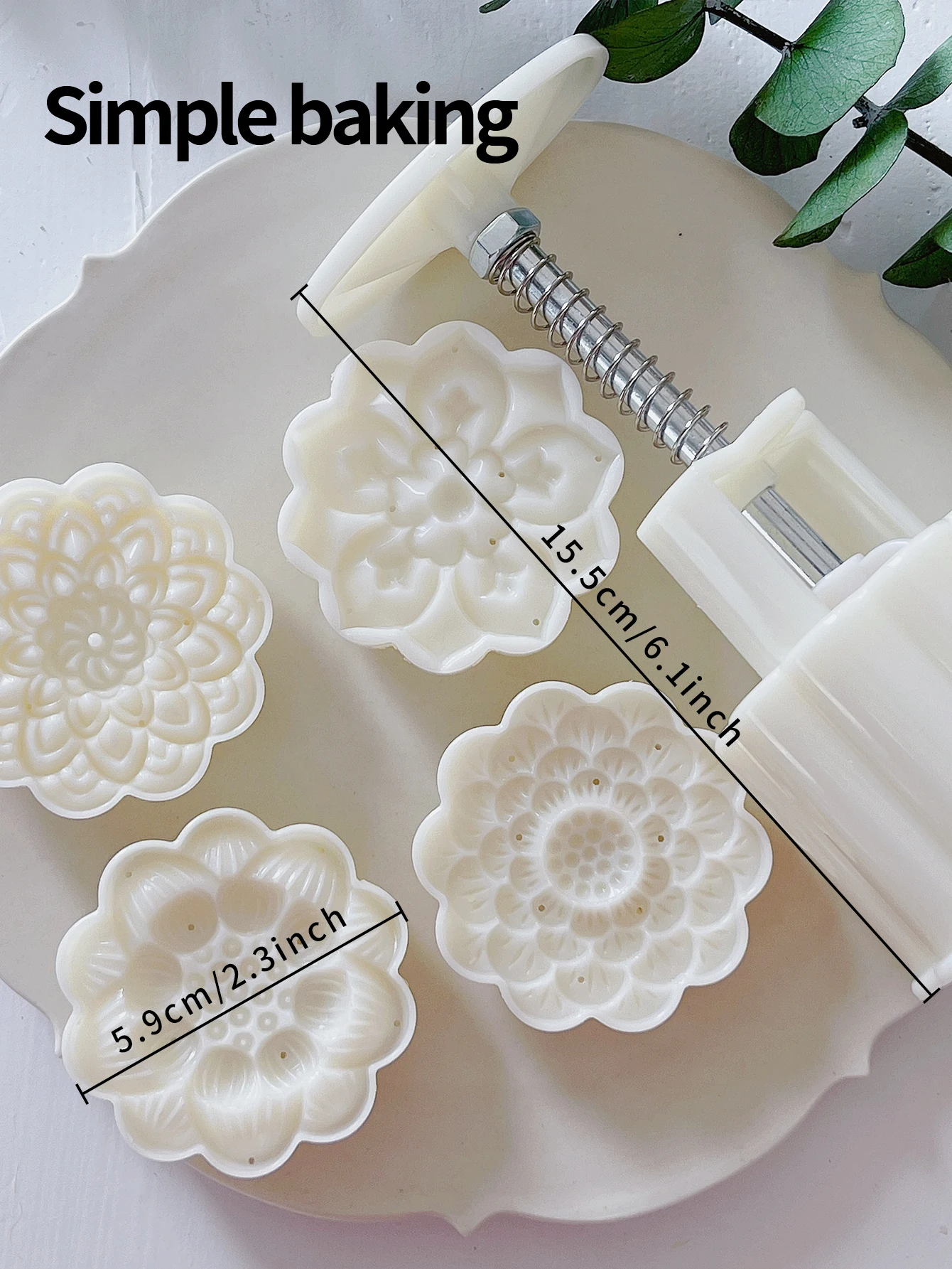 Lotus Pattern Pastry Mold, Suitable for Making Mid-Autumn Festival Mooncakes. Tool for Making Green Bean Pastries. Baking Gift.